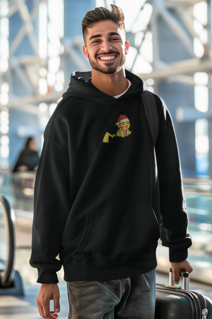 Pikachu Santa Hat Embroidered Hoodie