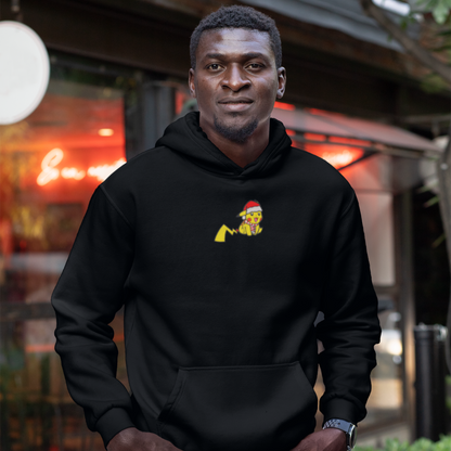 Pikachu Santa Hat Embroidered Hoodie